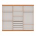 Guarda-Roupa Casal Madri 6 Portas 4 Gavetas 100% Mdf Cinamomo/Branco - Genialflex