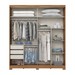 Guarda-Roupa Casal Talles 2 Portas 3 Gavetas com Espelho Nature/Preto Hp - Henn