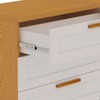 Cômoda Madri 4 Gavetas Cinamomo/Branco - Genialflex