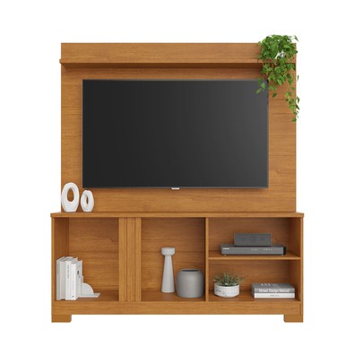 Estante para TV Até 56 Polegadas União Candian 2 Portas Cinamomo/Off White - Jcm Móveis