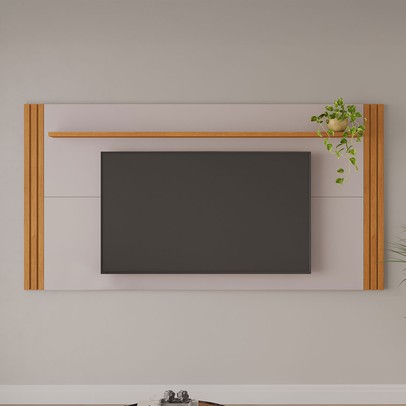 Painel para TV Até 70 Polegadas Trunfo Candian Cinamomo/Off White - Jcm Móveis