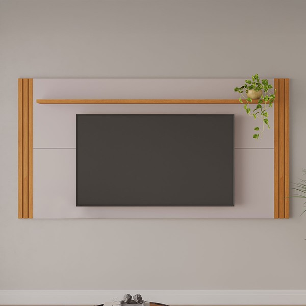 Painel para TV Até 70 Polegadas Trunfo Candian Cinamomo/Off White - Jcm Móveis