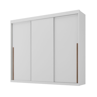 Guarda-Roupa Casal Senna 3 Portas 6 Gavetas Branco - Maxel
