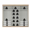 Guarda-Roupa Casal Senna 3 Portas 6 Gavetas Capuccino/Terracota  - Maxel