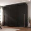 Guarda-Roupa Casal Senna 3 Portas 6 Gavetas Preto - Maxel