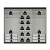 Guarda-Roupa Casal Senna 3 Portas 6 Gavetas Preto - Maxel