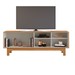 Rack para TV Até 70 Polegadas Sereno Candian 1 Porta Cinamomo/Off White - Jcm Móveis