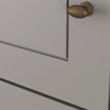 Guarda-Roupa Solteiro Americano 4 Portas 4 Gavetas Cinza - Henn