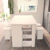 Mesa de Jantar 4 Lugares Harmonia Branco  - Panorama Móveis