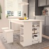 Mesa de Jantar 4 Lugares Harmonia Branco  - Panorama Móveis