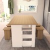 Mesa de Jantar 4 Lugares Harmonia Nogal/Branco - Panorama Móveis