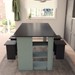 Mesa de Jantar 4 Lugares Harmonia Grafite/Grey - Panorama Móveis