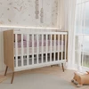 Berço Mini Cama Delicadeza Freijó/Branco - Panorama Móveis