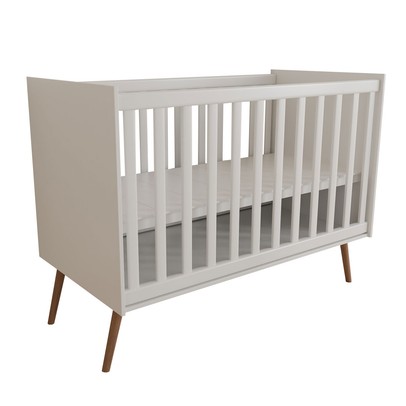 Berço Mini Cama Delicadeza Branco Acetinado - Panorama Móveis