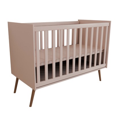 Berço Mini Cama Delicadeza Rosa - Panorama Móveis