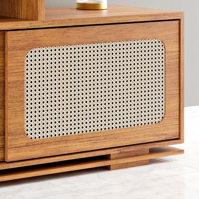 Rack para TV Até 75 Polegadas Dubai 2 Portas Mel - Viero Móveis