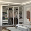 Guarda-Roupa Casal Nirvana Plus 8 Portas 4 gavetas com Espelho Branco/Cinamomo - Panorama Móveis