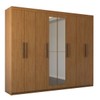 Guarda-Roupa Casal Nirvana Plus 8 Portas 4 gavetas com Espelho Cinamomo - Panorama Móveis