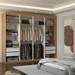 Guarda-Roupa Casal Nirvana Plus 8 Portas 4 gavetas com Espelho Cinamomo - Panorama Móveis