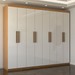 Guarda-Roupa Casal Nirvana 8 Portas 4 gavetas Cinamomo/Branco - Panorama Móveis