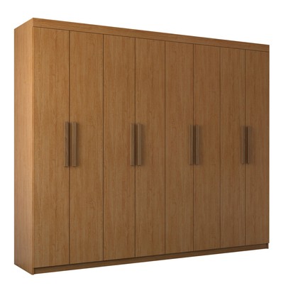 Guarda-Roupa Casal Nirvana 8 Portas 4 gavetas Cinamomo - Panorama Móveis