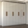 Guarda-Roupa Casal Nirvana 8 Portas 4 gavetas Branco - Panorama Móveis