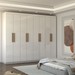 Guarda-Roupa Casal Nirvana 8 Portas 4 gavetas Branco - Panorama Móveis