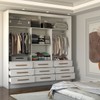 Guarda-Roupa Casal Taylor Premium 3 Portas 9 Gavetas com Espelho Branco - Panorama Móveis