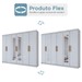 Guarda-Roupa Casal Aurora 6 Portas 2 Gavetas com Espelho Branco Neve - Panorama Móveis