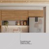 Cozinha Compacta Alba 6 Portas com Vidro Amêndola/Nude Prime Tx - Demóbile