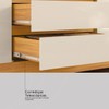 Guarda-Roupa Casal ópera 6 Portas 4 Gavetas com Espelho Cinamon/Off White - Demóbile