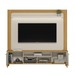 Estante para TV Até 70 Polegadas Munique 3 Portas com Led Tauari/Off White Fosco - Linea Brasil