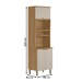 Torre Quente Selene 3 Portas 100% Mdf Jequitibá/Off White Fosco - Linea Brasil