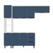 Cozinha Completa Meena 8 Portas 3 Gavetas 40250054 Branco/Azul - Politorno