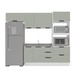 Cozinha Completa Meena 8 Portas 4 Gavetas 40250058 Branco/Verde Oliva - Politorno