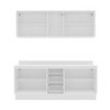 Cozinha Completa Meena 9 Portas 3 Gavetas 40250071 Branco - Politorno