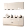 Cozinha Completa Meena 9 Portas 3 Gavetas 40250071 Branco - Politorno