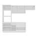 Cozinha Completa Amara 8 Portas 4 Gavetas 40250082 Branco - Politorno