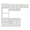 Cozinha Completa Amara 8 Portas 4 Gavetas 40250082 Branco - Politorno