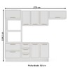 Cozinha Completa Amara 8 Portas 4 Gavetas 40250082 Branco - Politorno