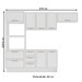 Cozinha Completa Amara 8 Portas 4 Gavetas 40250082 Branco - Politorno