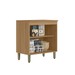Balcão de Cozinha 80 Cm Selene 2 Portas 100% Mdf Jequitibá/Off White Fosco - Linea Brasil