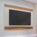 Painel para TV Até 75 Polegadas Nilo Off White Matte/Freijo - Colibri