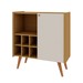 Balcão Buffet Adega 1 Porta Cinamomo/Off White - Genialflex