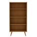 Estante para Livros Vértice 2 Portas 100% Mdf Cinamomo/Off White - Genialflex