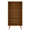 Cristaleira Vértice 2 Portas com Vidro 100% Mdf Cinamomo/Off White - Genialflex