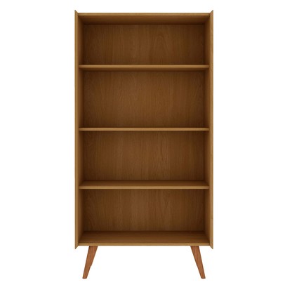 Cristaleira Vértice 2 Portas com Vidro 100% Mdf Cinamomo/Off White - Genialflex