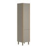 Paneleiro Allure 2 Portas 100% Mdf Jequitibá/Gris Fosco - Linea Brasil