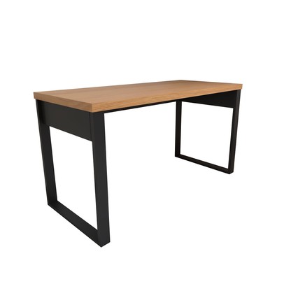 Mesa Escrivaninha Home Office 100% Mdf Freijó/Preto - Panorama Móveis
