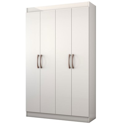 Armário Multiuso Albuquerque 4 Portas 8 Prateleiras Branco - Panorama Móveis